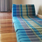 Jumbo Thai Triangle Pillow BLUE  3-Folds comfort with backrest Cushion -100% Kapok Fibre-JUMBO XXL -ONLY